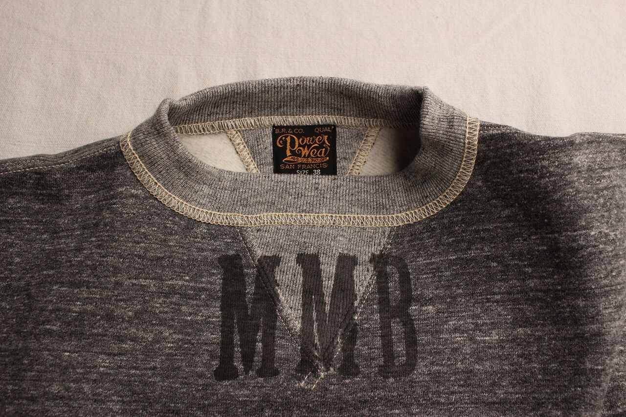 FREEWHEELERS / SET-IN CUT-OFF SLEEVE SWEAT SHIRT 