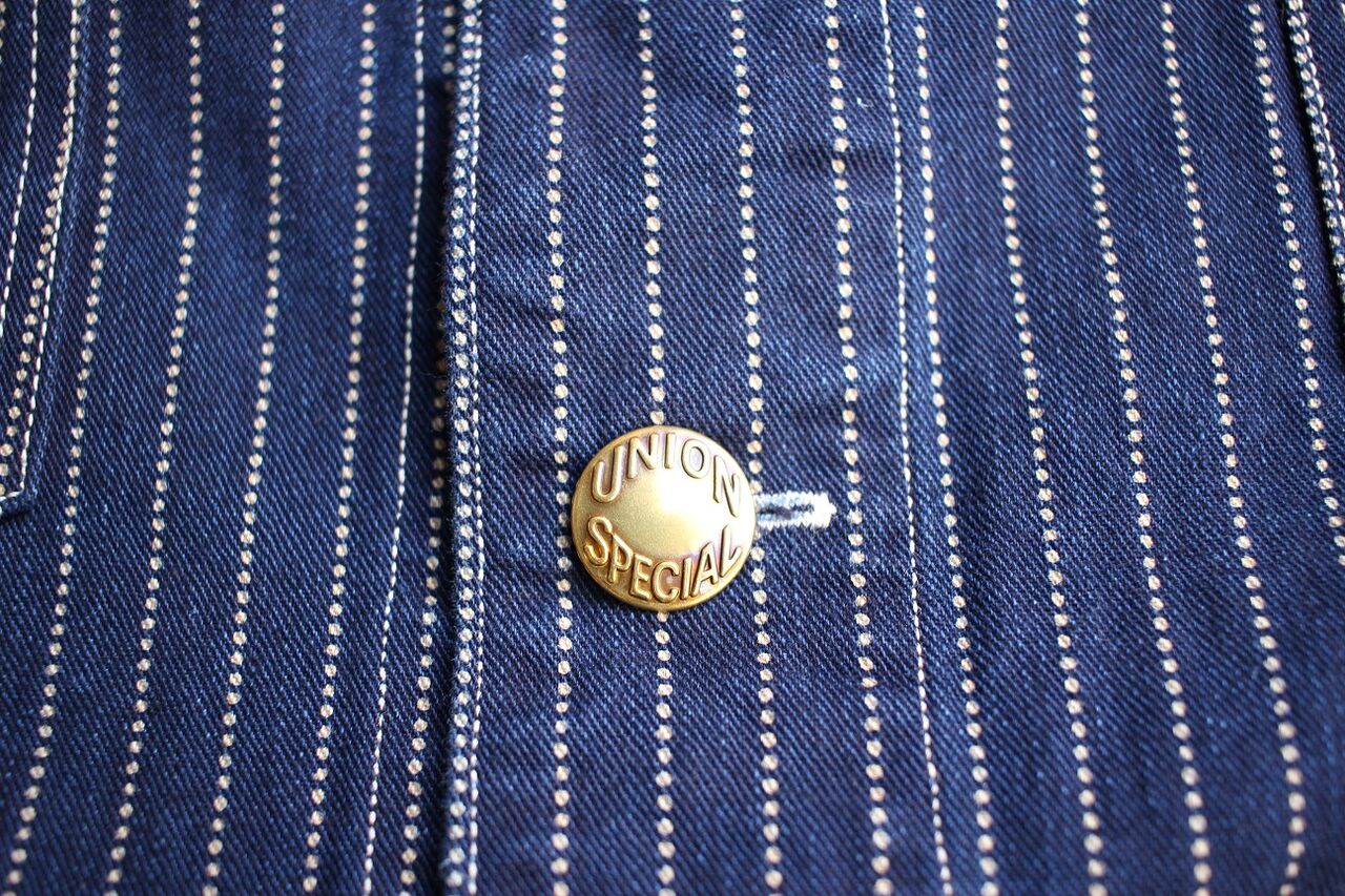 FREEWHEELERS / CONDUCTOR VEST (INDIGO WABASH STRIPE) : McFly
