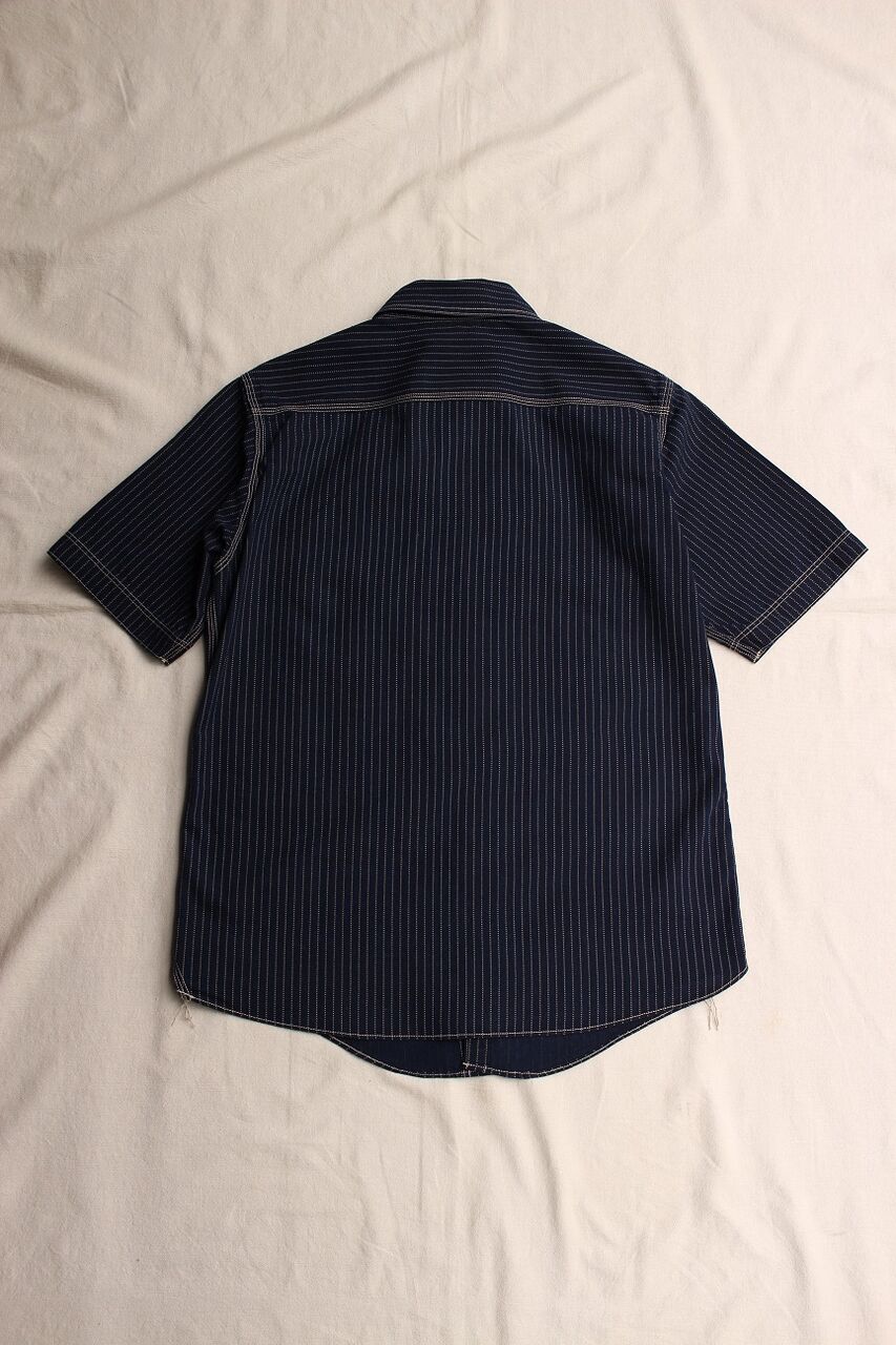 FREEWHEELERS / THE IRONALL SHORT SLEEVE WORK SHIRT (INDIGO WABASH