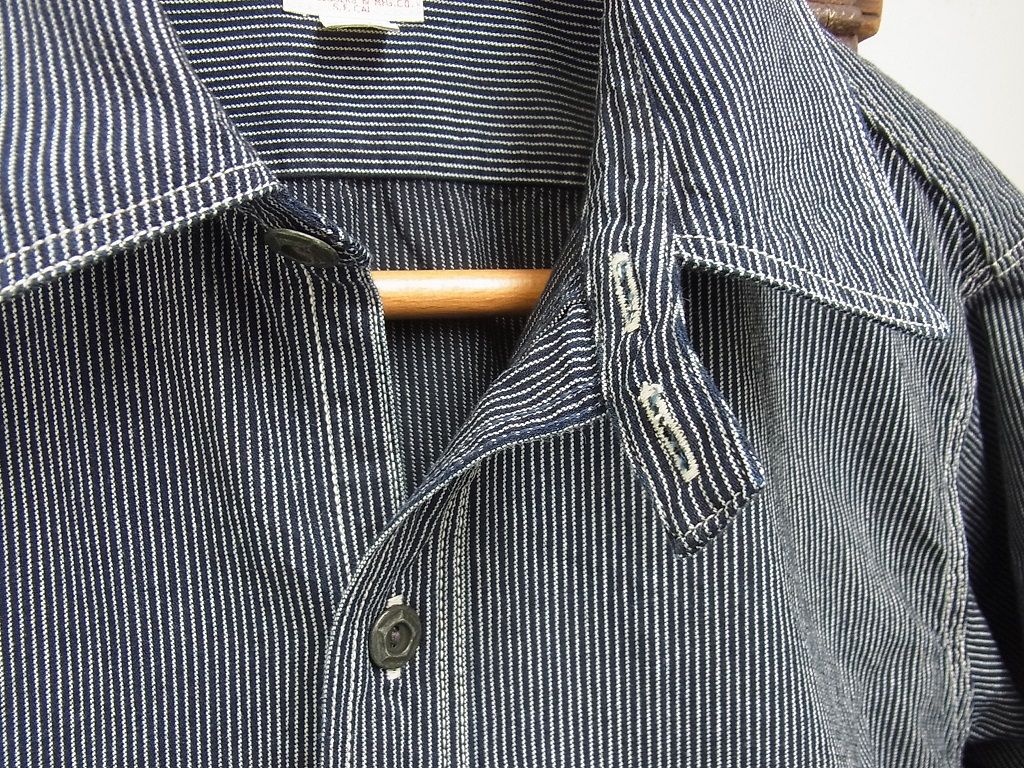 FREEWHEELERS - BAKEHEAD SHIRT (INDIGO×WHITE STRIPE) : McFly