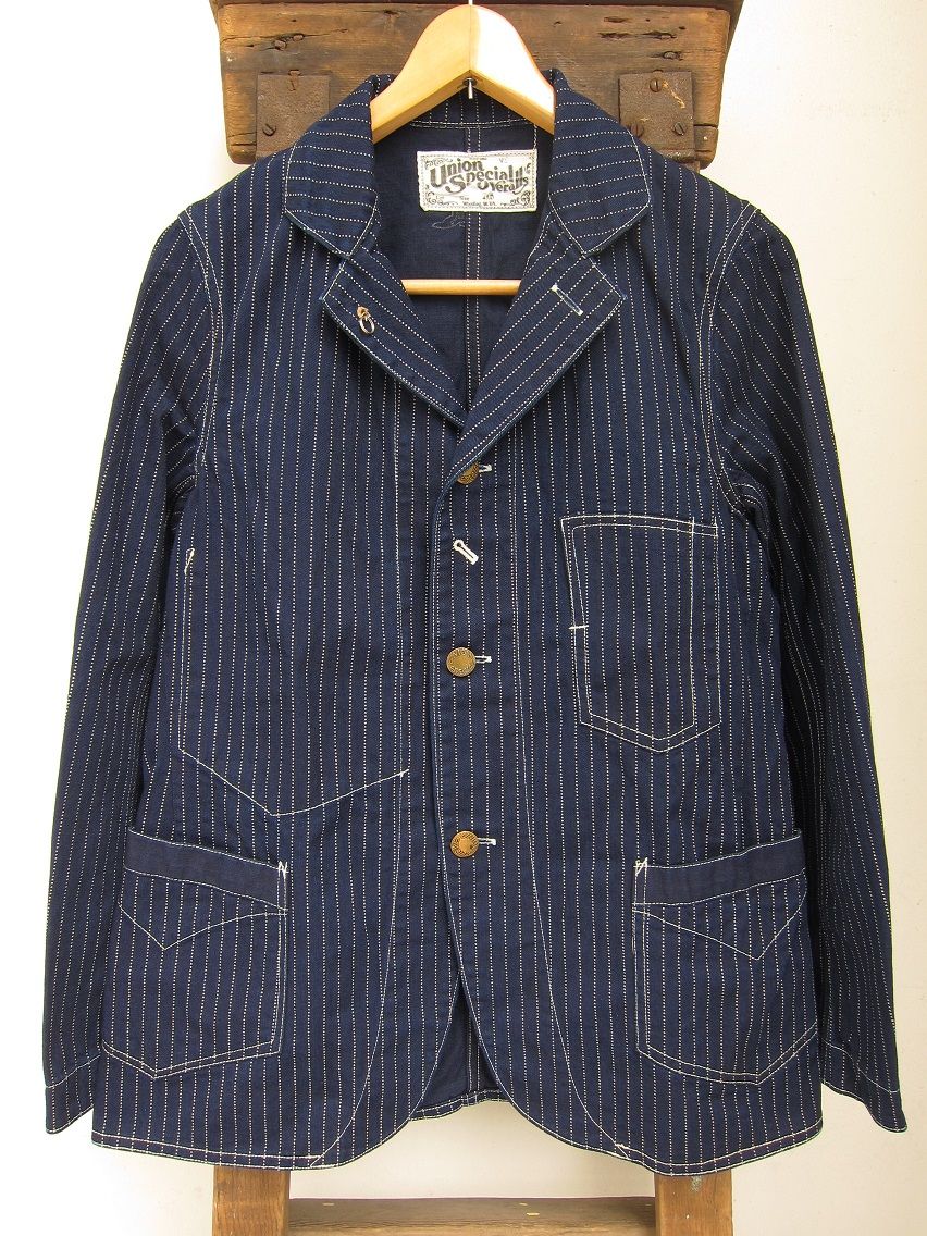 FREEWHEELERS - CONDUCTOR JACKET (INDIGO WABASH STRIPE) : McFly