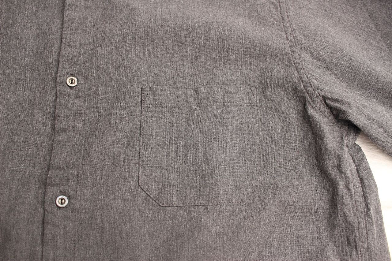 WORKERS / Sleeping Open Front Shirt (Black Chambray) : McFly