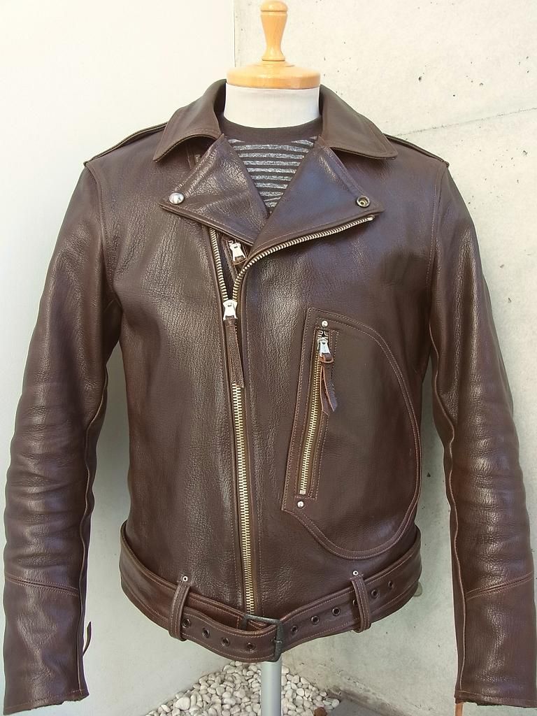 激レア　良品　レザー　ラブ　ジャケット La Brea / 1930s MOTORCYCLE JACKET / DOUBLE BREASTED TYPE TYPE