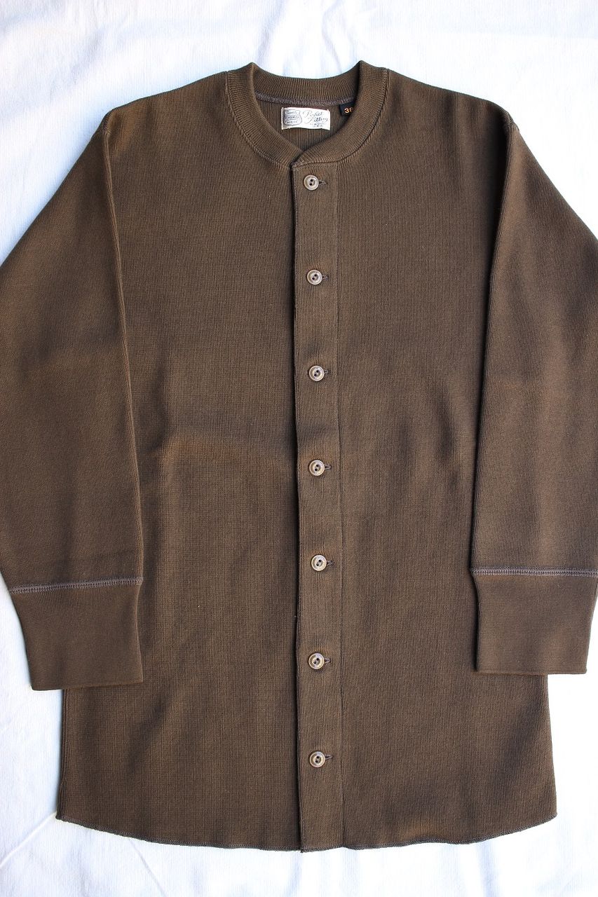 FREEWHEELERS / FRONT OPEN STYLE UNDERSHIRTS (OATMEAL,DARK OLIVE