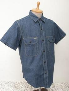 40's SERVICEMAN SHIRTS 'INDIGO GRAIND CHAMBRAY'
