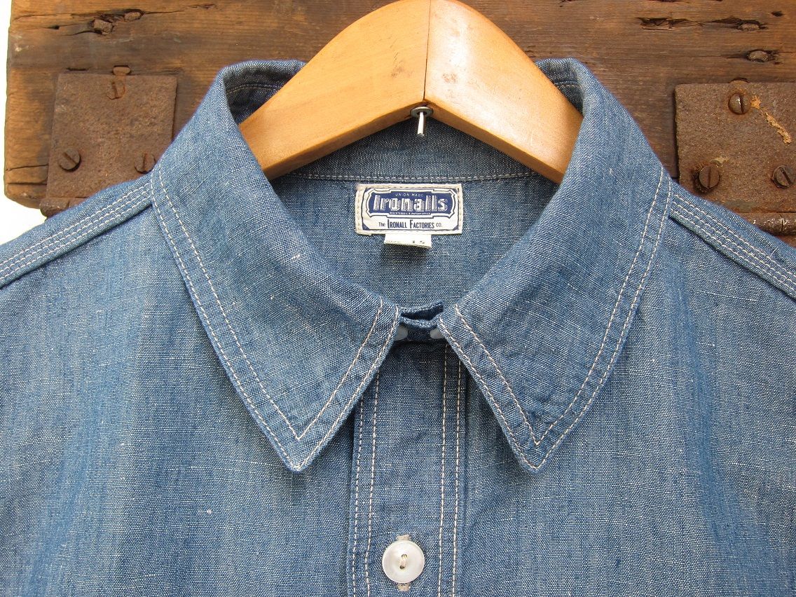 FREEWHEELERS - IRONALLS SHIRT (VINTAGE INDIGO CHAMBRAY) : McFly