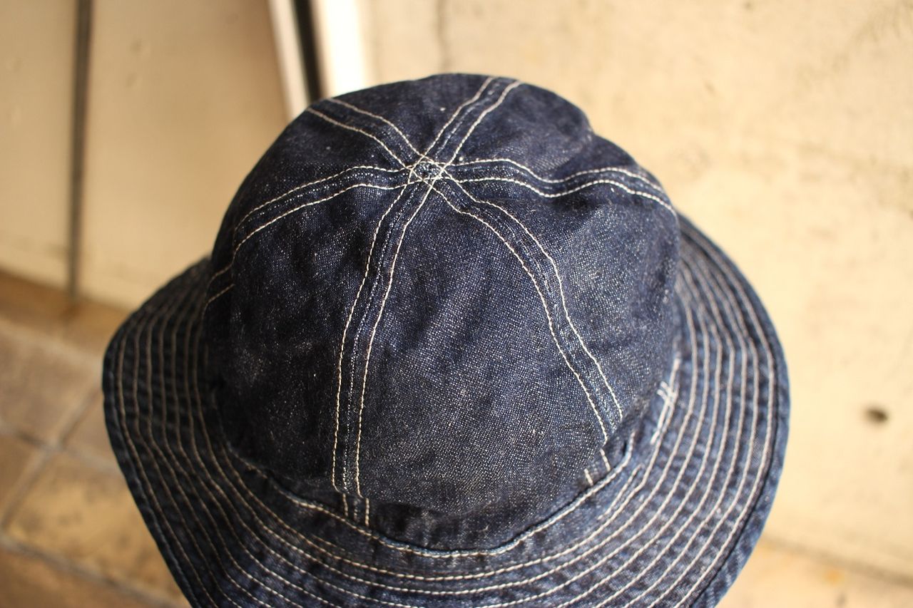 ヴィンテージ　デニム　ハット　インディゴ 送料無料 通販 アメカジ 札幌 別注 70's DENIM HAT INDIGO