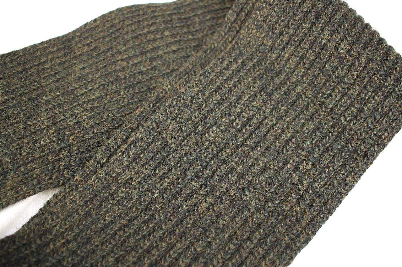FREEWHEELERS / HAND-KNIT FRINGED WOOL MUFFLER (#2237003