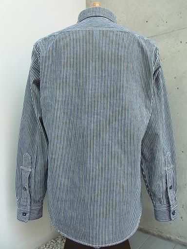 フリーホイーラーズ LOCOMOTIVE FIREMAN HICKORY 17 LOCOMOTIVE FIREMAN SHIRT - INDIGO HICKORY : McFly （マクフライ