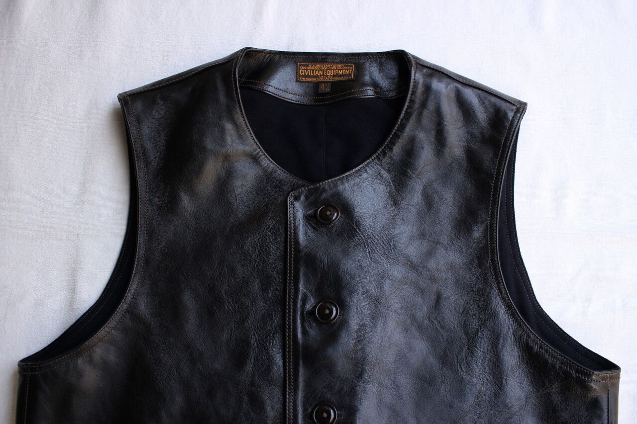 FREEWHEELERS JERKIN ベスト RUDE BLACK FREEWHEELERS / 