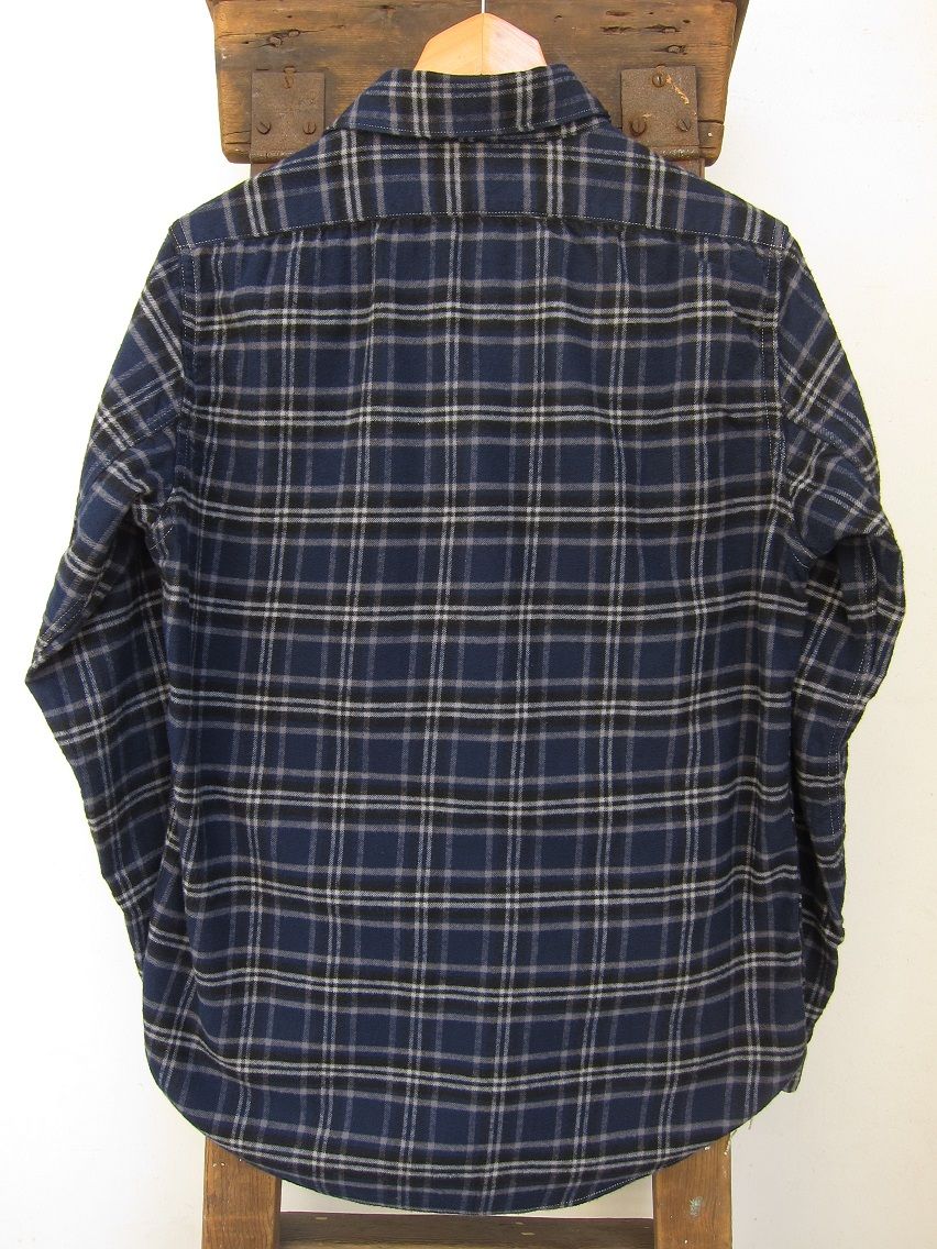 FREEWHEELERS - 1913 CONDUCTOR SHIRT (NAVY×GRAY×LIGHT GRAY) : McFly