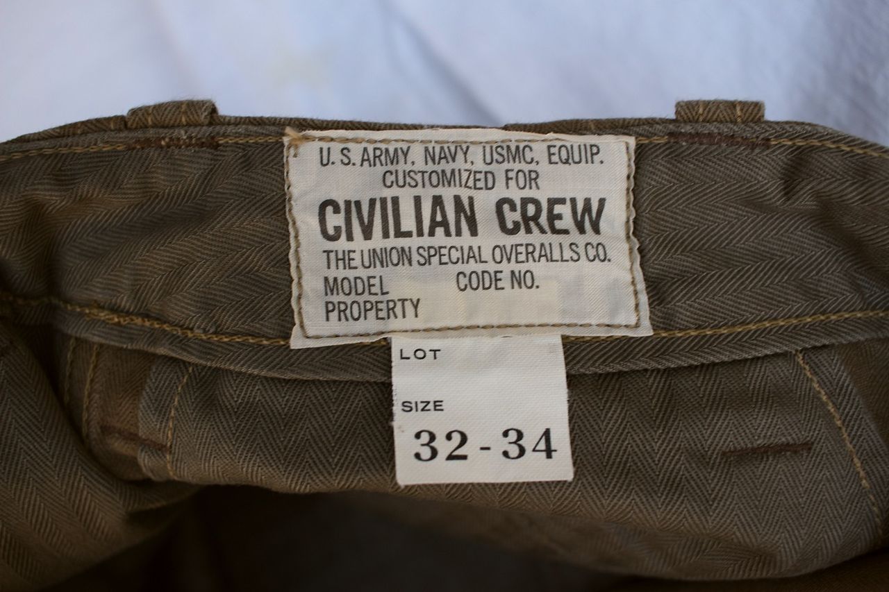 FREEWHEELERS / M-1942 TROUSERS (KHAKI,OLIVE) : McFly （マクフライ