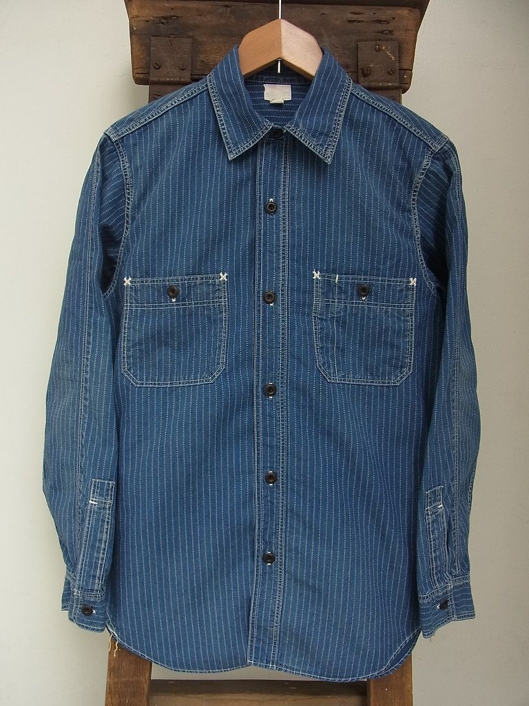 FREEWHEELERS - BAKEHEAD SHIRT (INDIGO WABASH CHAMBRAY VINTAGE