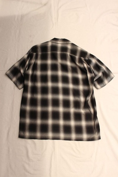 OMBRE CHECK OPEN COLLAR SHIRT (6)