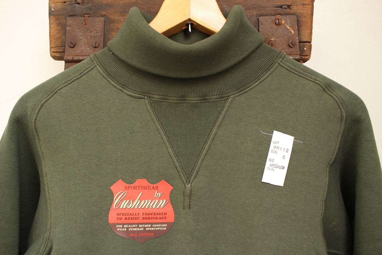 Cushman / FREEDOM SLEEVE TURTLE NECKED SWEAT (BLACK,OLIVE) : McFly