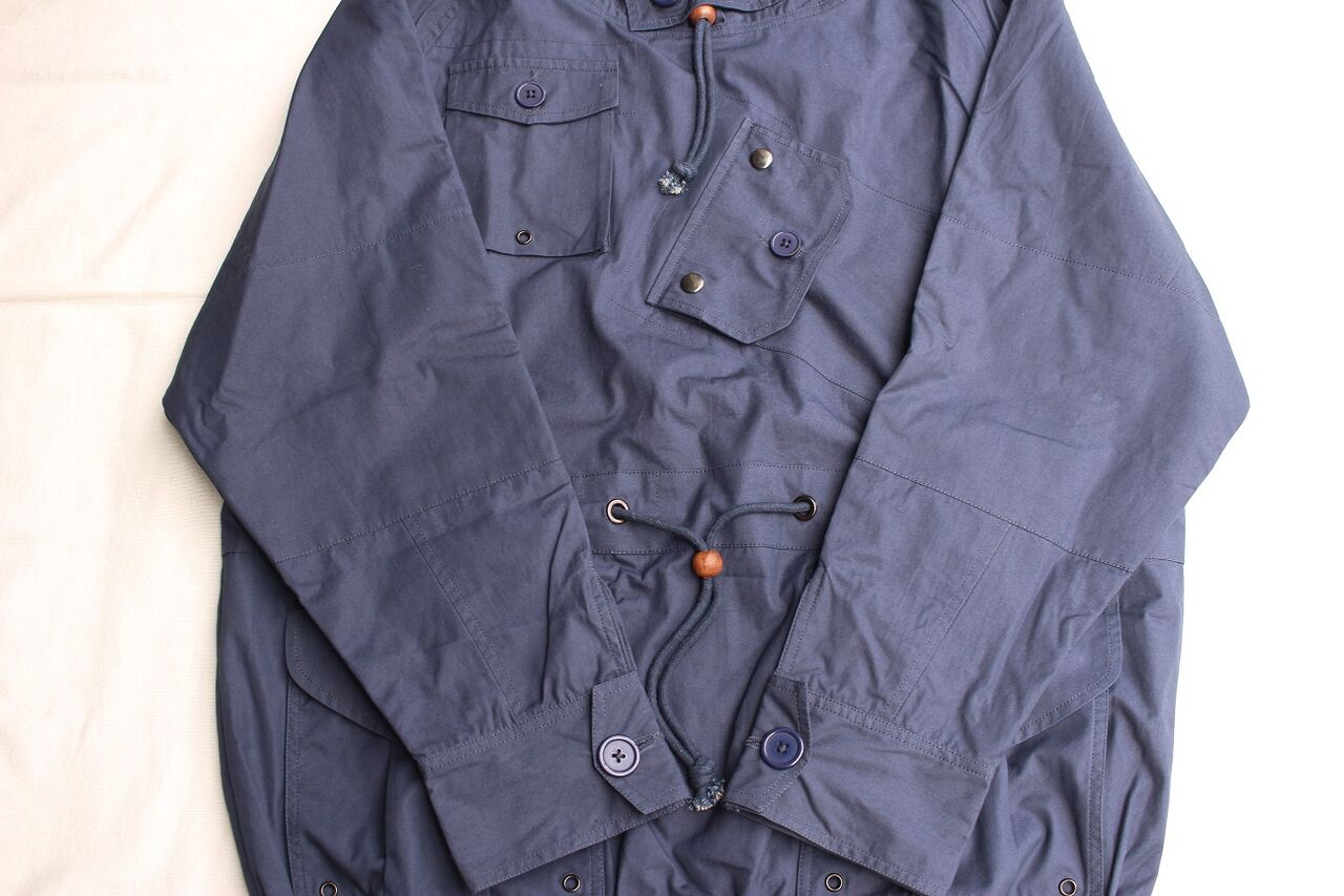 HAWKWOOD MERCANTILE / CANOEIST SMOCK (NAVY VENTILE,OLIVE VENTILE