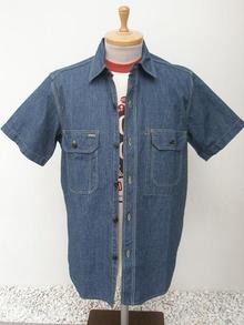 40's SERVICEMAN SHIRTS 'INDIGO GRAIND CHAMBRAY'