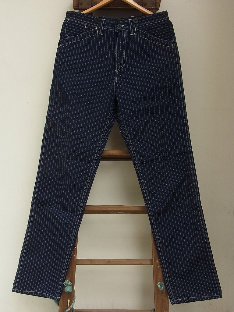 FREEWHEELERS - LOCOMOTIVE ENGINEER OVERALL (INDIGO WABASH STRIPE