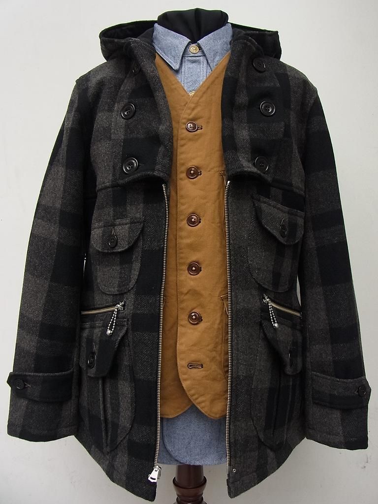 GARIBALDI COAT - CHARCOAL GRAY × JET BLACK : McFly GARIBALDI COAT - CHARCOAL GRAY × JET BLACK : McFly