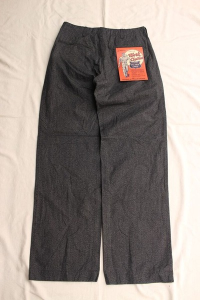 BLACK CHAMBRAY TROUSERS WIDE STRAIGHT (8)
