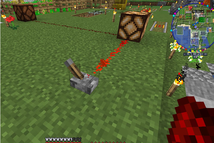 今さらマイクラ レッドストーンランプを連動で点灯