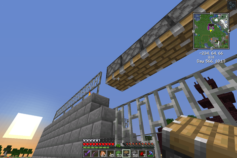 今さらマイクラ シャッター式の城門