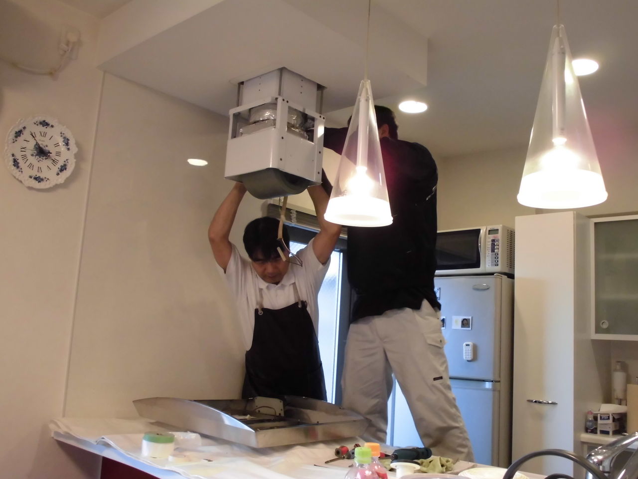 アイランドレンジフード分解洗浄 えむっしーの奮闘記