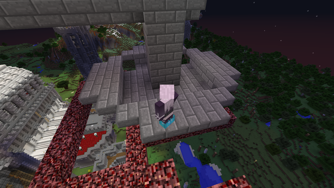 空中回廊を作りたい 2 お城に住みたいマインクラフト