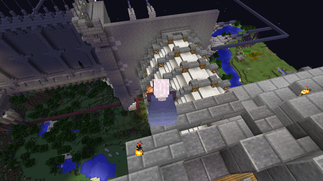 空中邸宅をつくりたい 8 お城に住みたいマインクラフト