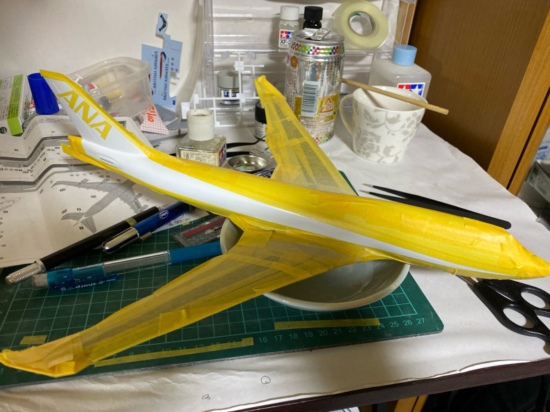 ハセガワ 1/200 747-400 ANA 製作記録 : マキビシ小次郎