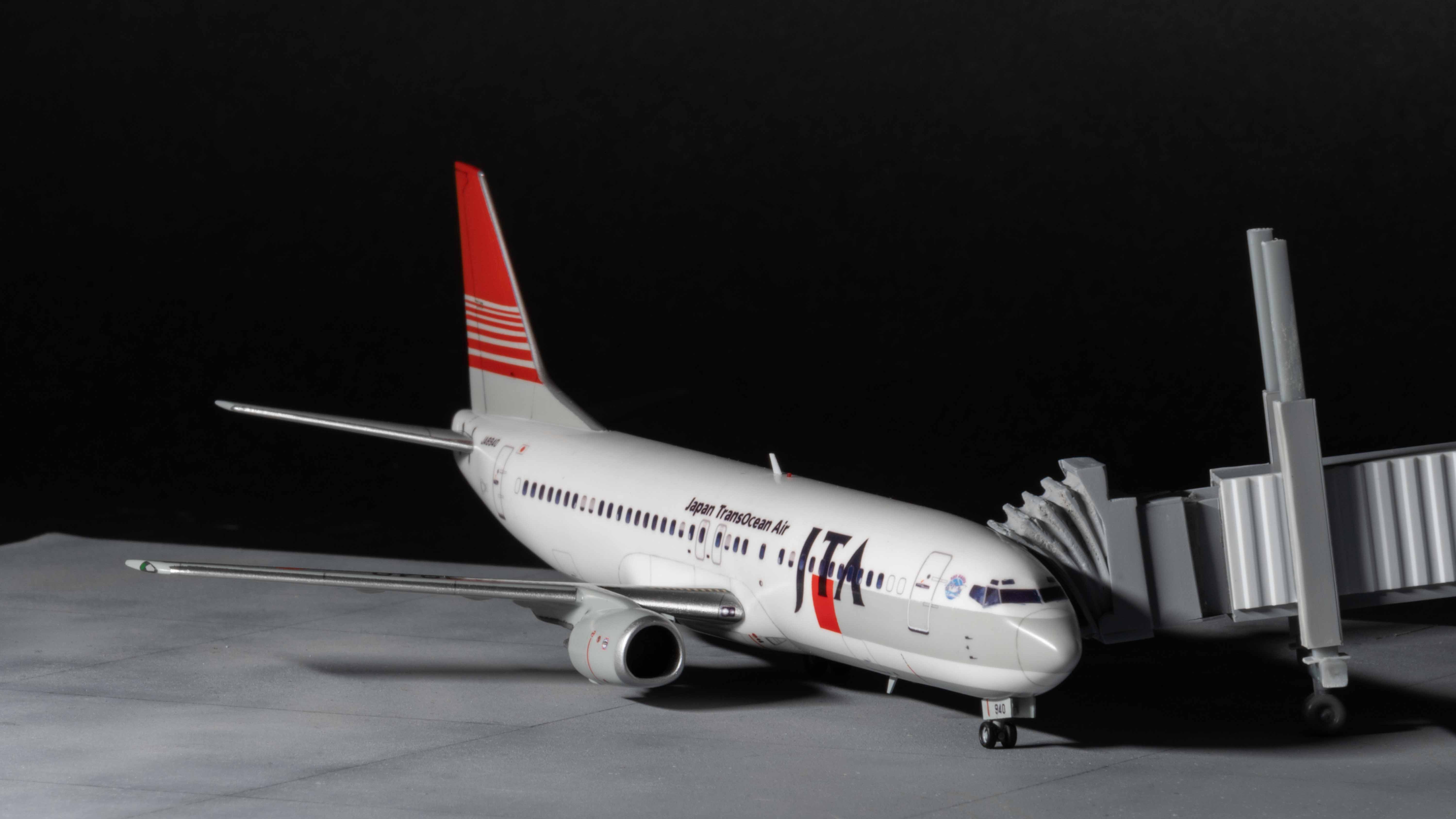 ハセガワ 737-400 JTA 日本トランスオーシャン航空 1/200 製作 ハセガワ 737-400 JTA 日本トランスオーシャン航空 1/200 製作