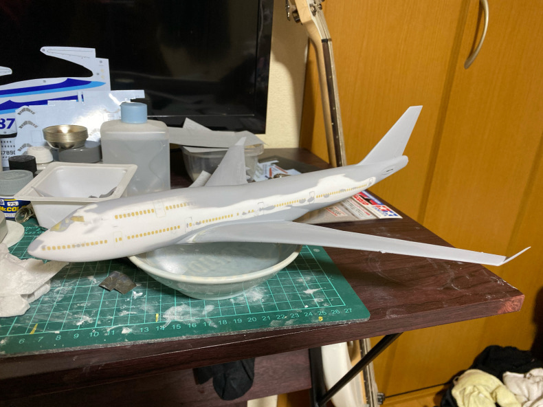 ハセガワ 1/200 747-400 ANA 製作記録 : マキビシ小次郎