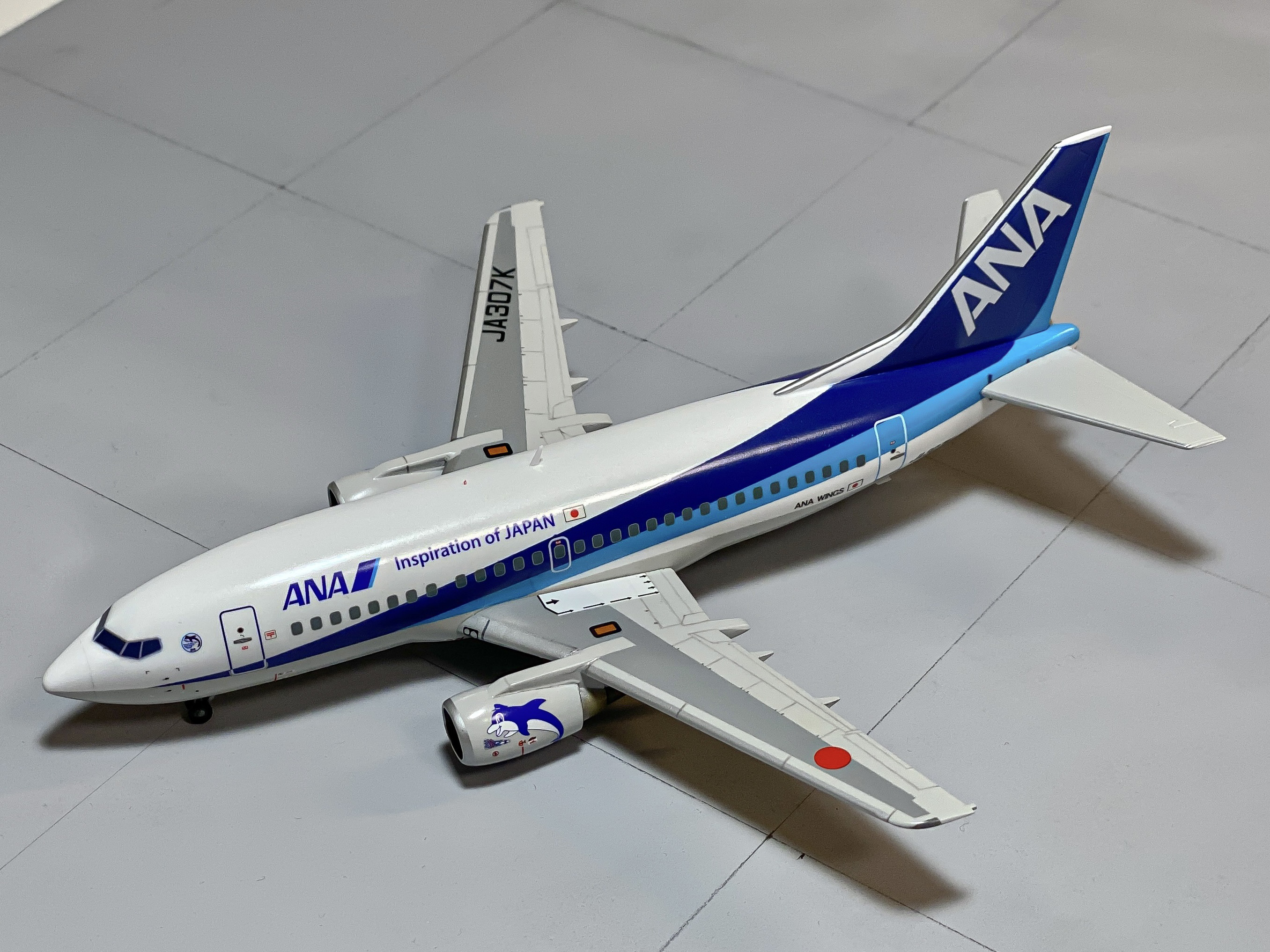 ANAボーイング737-500スーパードルフィン スケールモデル 1/200 ANA