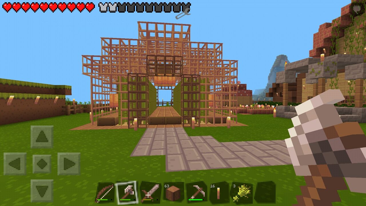 建物 ビニールハウス畑 Minecraftpeサバイバルにっき 仮