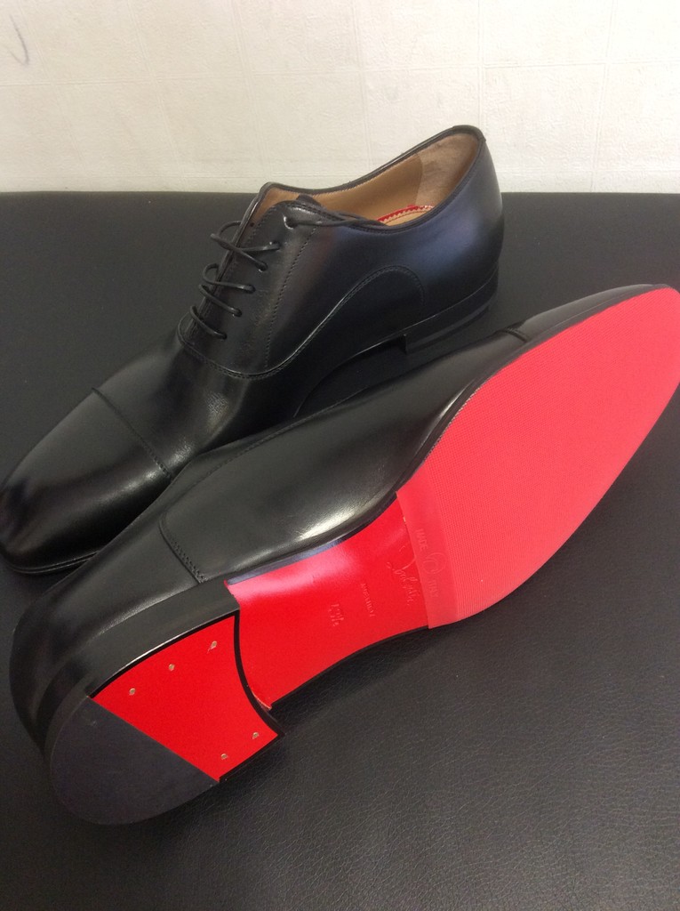 赤い底のハーフソールを : 四日市市の靴修理店『ミスタークラフトマン』四日市近鉄百貨店