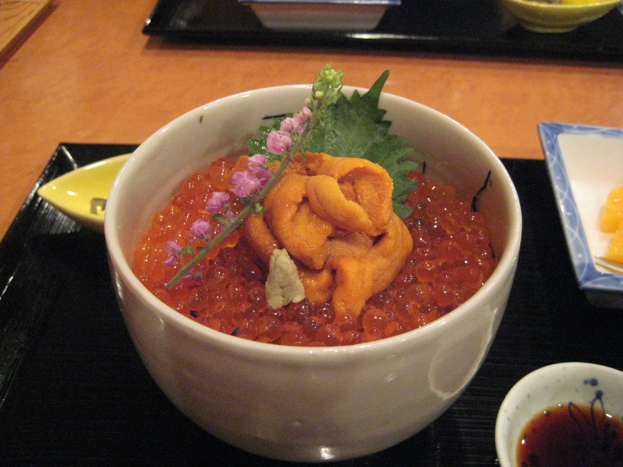 うにいくら丼の朝食 メタボパパの独り言