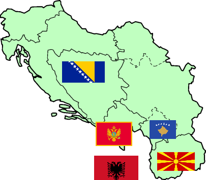 海外ネタつれずれ:なぜバラバラ？独特な旧ユーゴスラヴィアの国旗たち