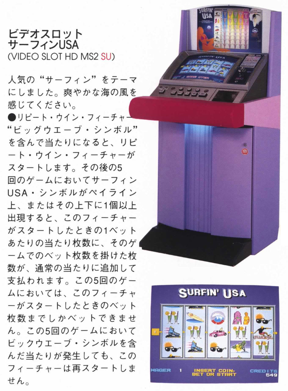 カタログ シグマ ビデオスロット サーフィンusa Video Slot Wd Ms2 Su メダゲーを買う