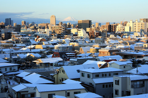 東京雪景色