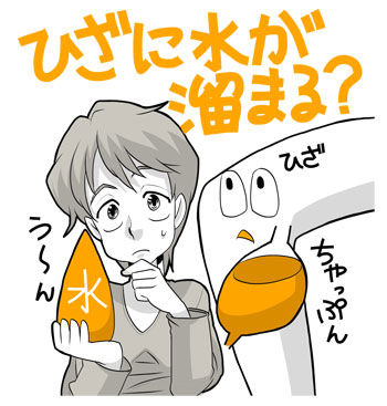 膝の水