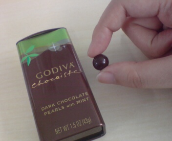 ゴディバのパールチョコ ミント メエコのきまぐれ日記