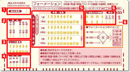 馬券フォーメーション予想的中三連単ボックス