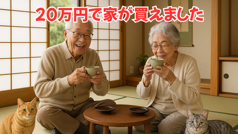 20万円で家が買えました