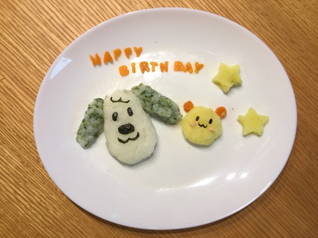１歳 バースデープレート と 乳不使用ヨーグルトで誕生日ケーキ Meguのまいにち記録 ４児ままの育児日記