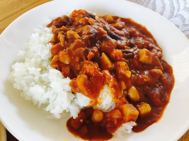 ポークビーンズの残りでカレー Meguのまいにち記録 ４児ままの育児日記