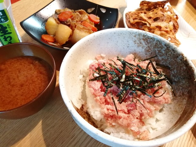 イオンのネギトロで ネギトロ丼 Meguのまいにち記録 ４児ままの育児日記