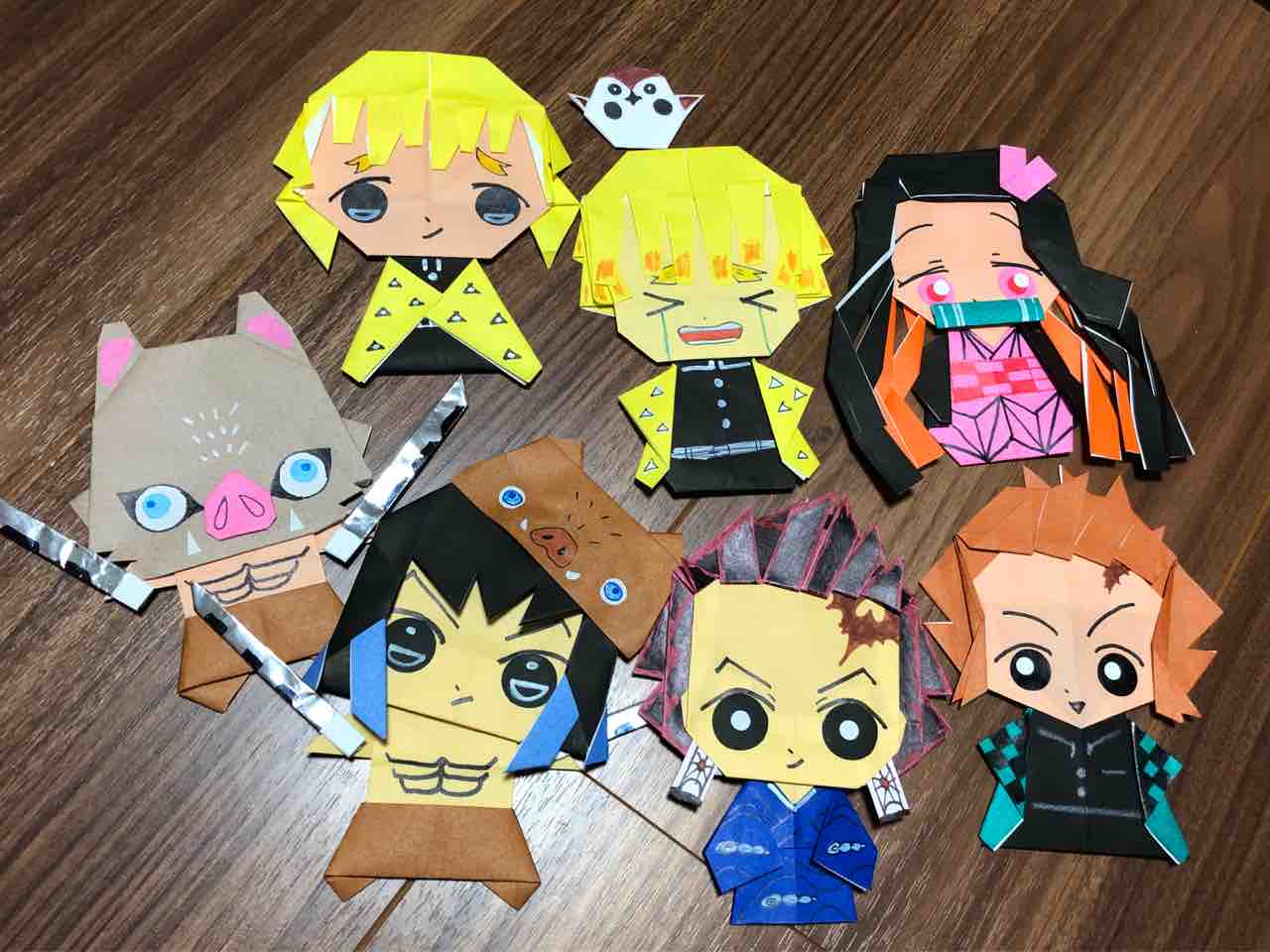鬼滅の刃折り紙だよー 工場勤務で100万円