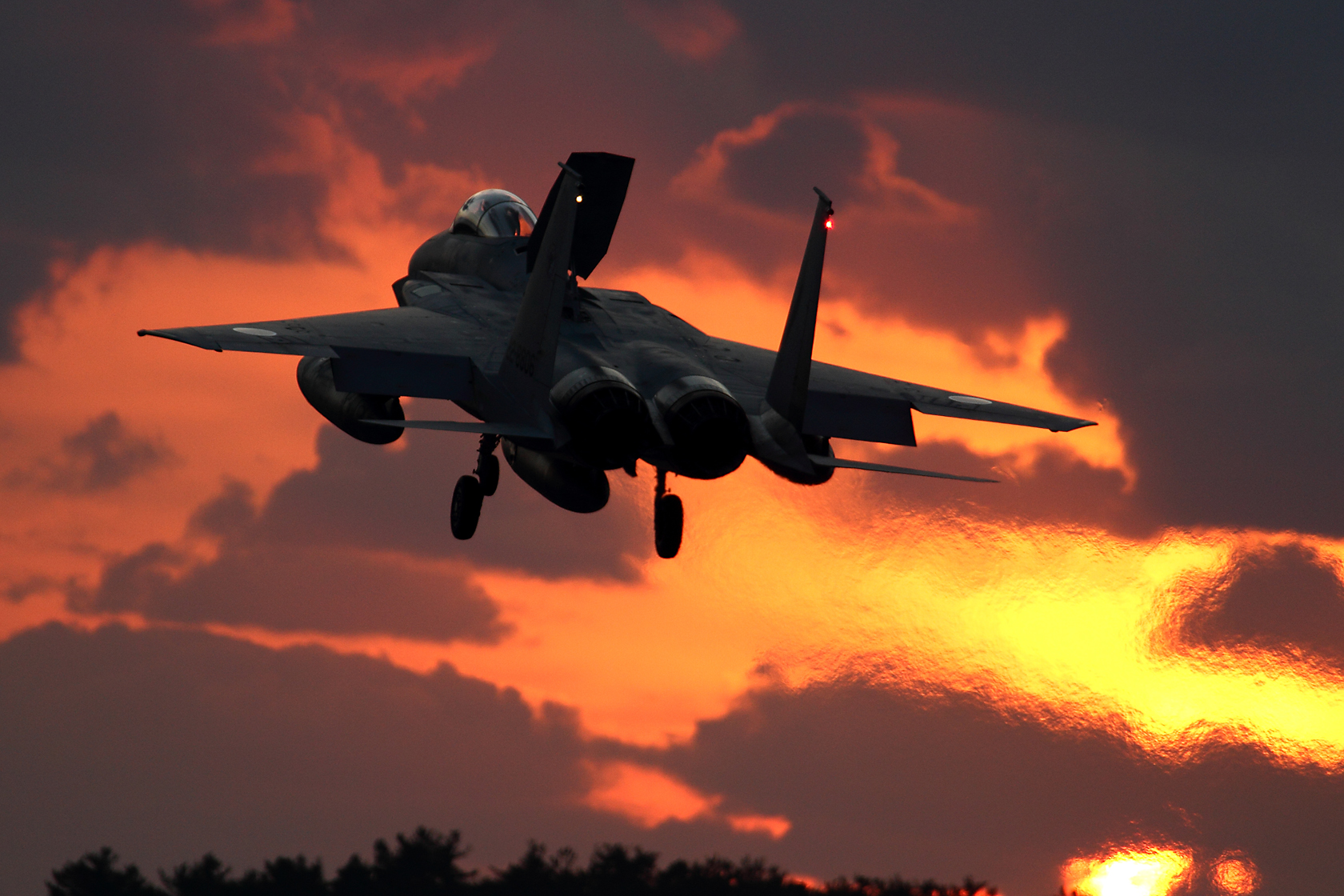 夕陽も狙う ２ F 15大好き野郎の気ままな飛行機写真日記