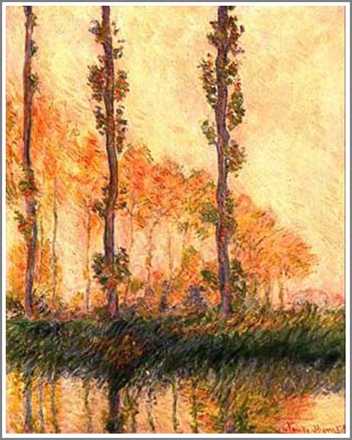 【返品送料無料】 モネのポプラ並木に対する思い入れがヤバい : （アート・絵画 絵画