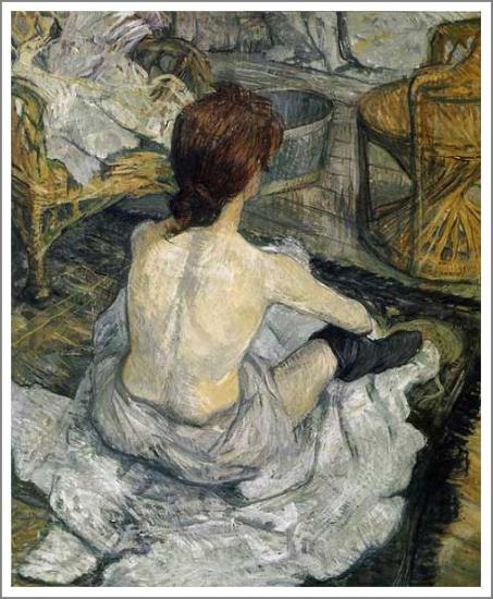 ロートレック【赤毛の女（化粧）】 : （アート・絵画）巨匠の美術館